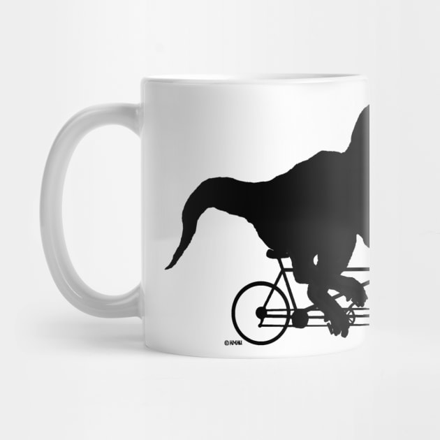 Gone Squatchin cycling with T-Rex by NewSignCreation